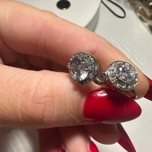 Clip on Diamond Earrings